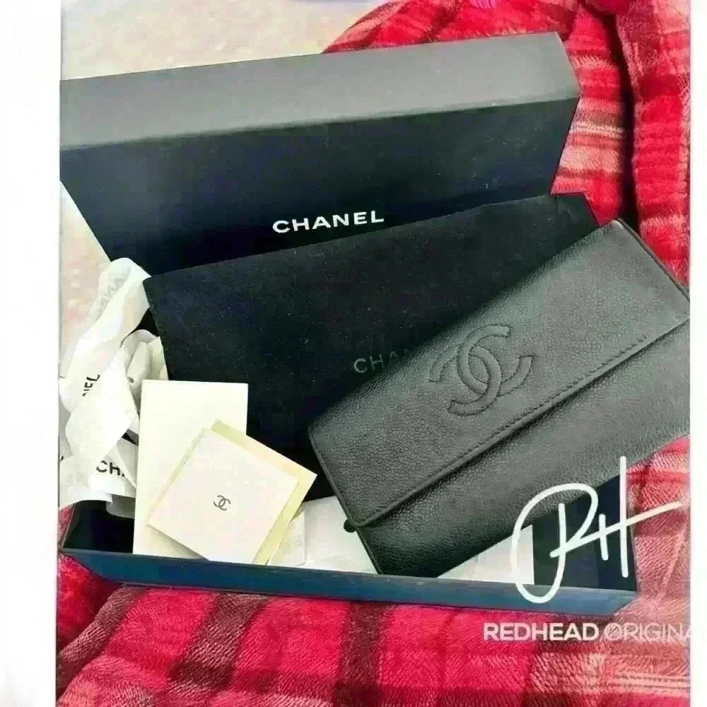 Chanel Caviar Black Long Wallet full inclusion “One of one. Will not relist.”